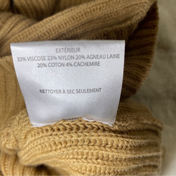 NWT JONATHAN SIMKHAI Amaris Wrap Sweater in Camel - Size Small - Picture 13 of 13